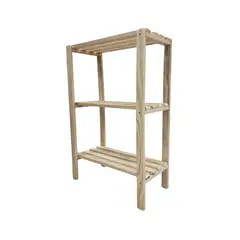 Escadas Segurança - Estante Pinus com 3 Prateleiras 100x65x30cm