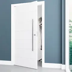 Vert - Kit Porta ¿pivotante Bella Mdp Branco Uv com Batente Regulavel Acompanha Pivo Inferior e Superior 215x105x14cm