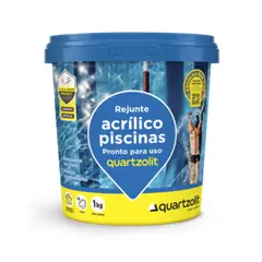Quartzolit - Rejunte Acrilico para Piscinas Azul Cobalto Pote com 1kg
