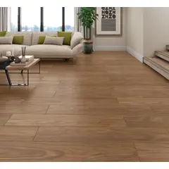 Incopisos - Piso Retificado Acetinado Cerejeira Bac818001 Marrom Interno/externo 18x113cm Caixa 2,03m²