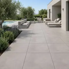Portobello - Porcelanato Acetinado Esmaltado Cinza Externo 80X80cm Retificado Caixa 1,91m² Misty Grey