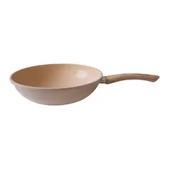 Fratelli - Frigideira Wok 28cm Revestimento Ceramica Max Chefe Bege