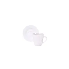 Tramontina - Xicara de Cafe com Pires 70ml Porcelana Ingrid