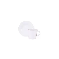 Tramontina - Xicara de Cha com Pires 185ml Porcelana Ingrid