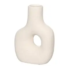 Hauskraft - Vaso 12x17cm Mikonos Circular Branco