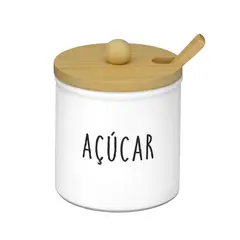Hauskraft - Acucareiro 300ml Vidro Branca
