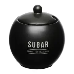 Hauskraft - Acucareiro 350ml Porcelana Manhattan Preto