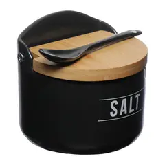 Hauskraft - Saleiro 290ml Porcelana Manhattan Preto