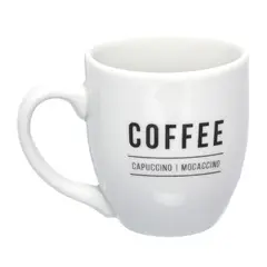 Hauskraft - Caneca 300ml Porcelana Manhattan Branca