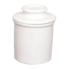 Hauskraft - Manteigueira 10cm Porcelana Francesa Manhattan Branco