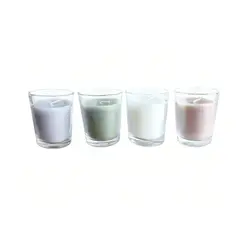 Just Home Collection - Conjunto de Velas de Vidro 6 Peças Sortido