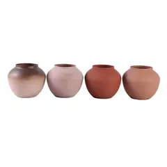 Just Home Collection - Vaso de Metal 18cm Antique