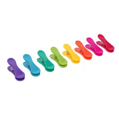 Just Home Collection - Conjunto com 8 Peças Clip Cores Variadas