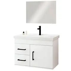 Astral Designer - Kit Onix 63 com Bancada Espelho e Torneira - Branco - Astral Design