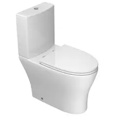 Deca - Kit Vaso Sanitário com Caixa Acoplada e Assento Branco 3 e 6 litros Nova Level