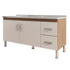 Mgm - Balcão Cozinha Karson1,44MT Freijó Off White