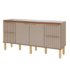 Mgm - Balcão Coz Agata 174cm Cappuccino/freijo