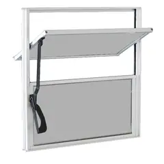 Esquadrisul - Ecosul Janela Basculante 1 Secção Vidro Mini Boreal 40x40 Branco