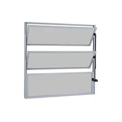 Esquadrisul - Ecosul Janela Basculante 1 Secção Vidro Mini Boreal 60x60 Branco