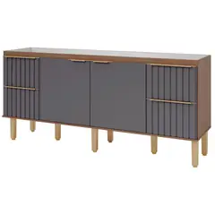 Mgm - Balcão Coz Agata 194cm Freijo/titanium