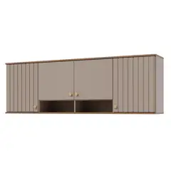 Mgm - Armarioario Aereo de Cozinha Agata 174cm Cappuccino/freijo