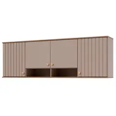 Mgm - Armarioario Aereo de Cozinha Agata 174cm Cappuccino/freijo