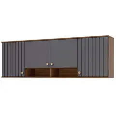 Mgm - Armarioario Aereo de Cozinha Agata 174cm Freijotitanium