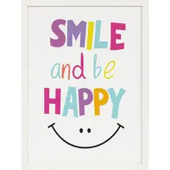 Just Home Collection - Quadro Smile Happy 40x50