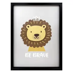 Just Home Collection - Quadro Infantil Leon 30x40
