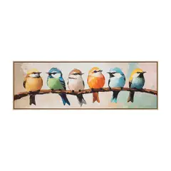 Just Home Collection - Tela Pássaros Coloridos 120x40