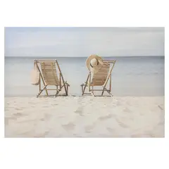Just Home Collection - Quadro Cadeiras de Praia 40x60