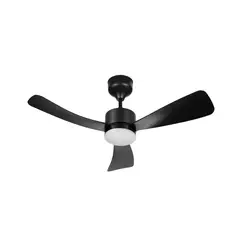 Elgin - Ventilador de Teto Silence Air 3 Pás Bivolt com Led 18w 6 Velocidades Preto
