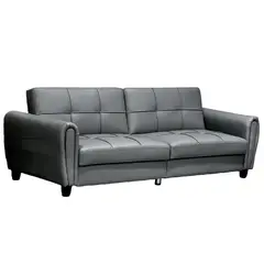 undefined - Sofá 2 Lugares Cinza Lugano 214 cm Just Home Collection