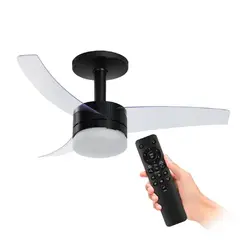 Arno - Ventilador de Teto Ultimate Bivolt Preto com 3 Pás e Controle Remoto Vx14