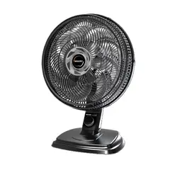 Mallory - Ventilador de Mesa e Parede Preto Egeo 40cm 127v