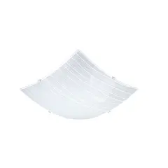 ARS Iluminação - Plafon de Vidro 2 Lâmpadas Rio Jan. 300mm Quadrado Ars Iluminação.