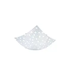 ARS Iluminação - Plafon de Vidro 1 Lâmpada Maranhao 250mm Quadrado Ars Iluminação.