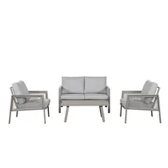 Just Home Collection - Jogo Living Alumínio Pompeya 4 Peças
