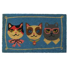 Just Home Collection - Capacho Colorido Gatos 45x75