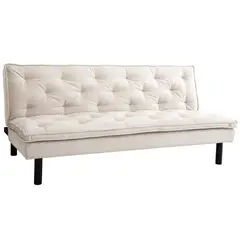 Just Home Collection - Sofá Cama 3 Lugares Bege 183 Cm