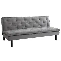 Just Home Collection - Sofá Cama 3 Lugares Cinza 183 Cm