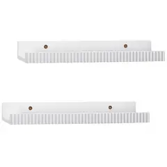 Just Home Collection - Conjunto com 2 Prateleiras 40x10cm Branca