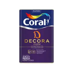 Coral - Tinta Decora Matte Papel Picado 18l