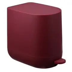 Just Home Collection - Lixeira 5 Litros Oval Vermelha