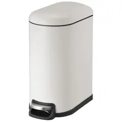 Just Home Collection - Lixeira de 10 Litros com Fechamento Suave Branca