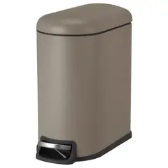 Just Home Collection - Lixeira 5 Litros com Fechamento Suave Cinza