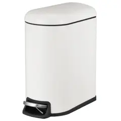 Just Home Collection - Lixeira de 5 Litros com Fechamento Suave, Branca