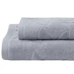 Just Home Collection - Conjunto com 2 Toalhas de Rosto Cinza