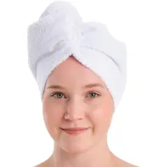 Just Home Collection - Toalha Turbante Branco 65x28 Cm