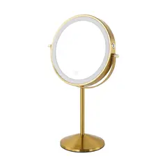 Just Home Collection - Espelho Cosmético com Led Dourado